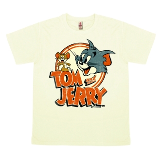 Tom & Jerry Logo - Print - Vintage T-Shirt Women 
