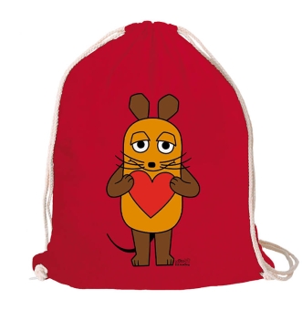 Die Sendung mit der Maus - Maus - Love - Turnbeutel - Baumwollrucksack 