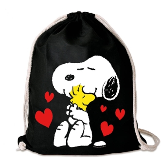 Peanuts - Snoopy - Woodstock - Best Friends - Turnbeutel - Baumwollrucksack 