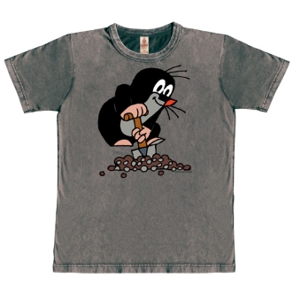 Der kleine Maulwurf - Hügel - T-Shirt Vintage - Print - Damen 