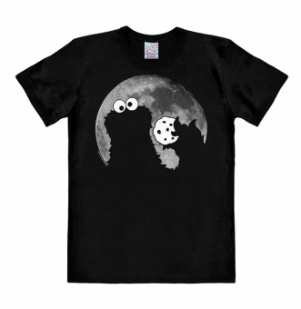 Sesame Street - Cookie Monster - Moon - Print T-Shirt - Women 