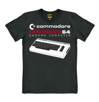 Commodore 64 - Gaming Computer - Tastatur - T-Shirt Print 