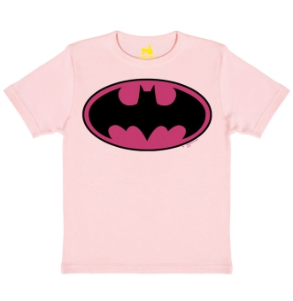 Batman - Logo Pink - T-Shirt Print - Kinder 