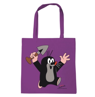 The little Mole - Krtek - Juhu - Resuable - Cotton Tote Bag purple | OS