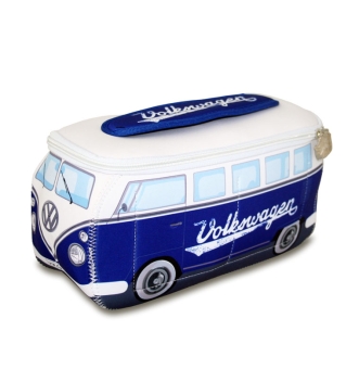 VW Bulli T1 - BUNE42 - Blau-Weiss - Neopren - Tasche - Kulturbeutel - Kosmetiktasche 