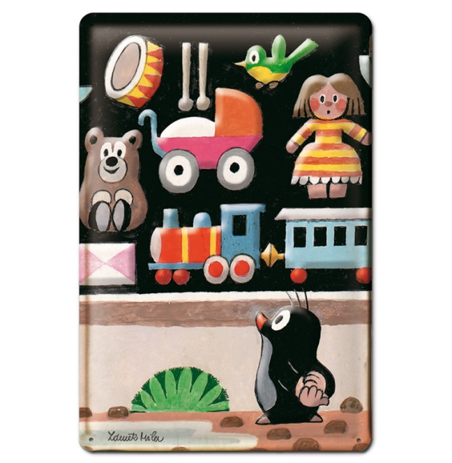 The Little Mole Toy Shop Cartoon Tin Sign Der Kleine