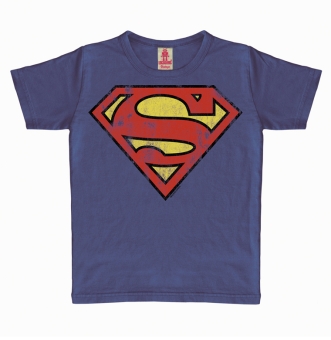 Superman Logo DC Comics Vintage T Shirt Print Kinder logoshirt shop