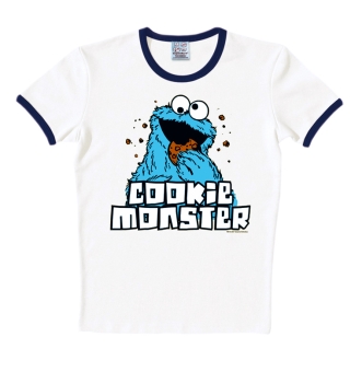 Ondenkbaar Is Toelating Sesame Street - Cookie Monster - Print T-Shirt - Men | logoshirt-shop.de