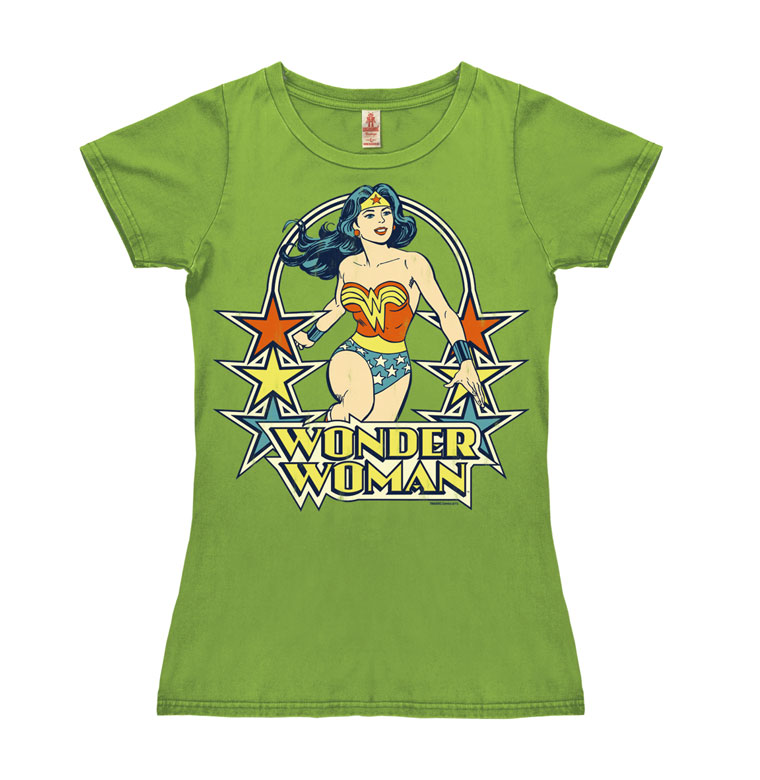 Wonder Woman - Sterne - DC Comics - Vintage - T-Shirt Print - Damen