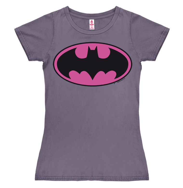 - Batman Women Pink T-Shirt - Logo Print DC - Comics