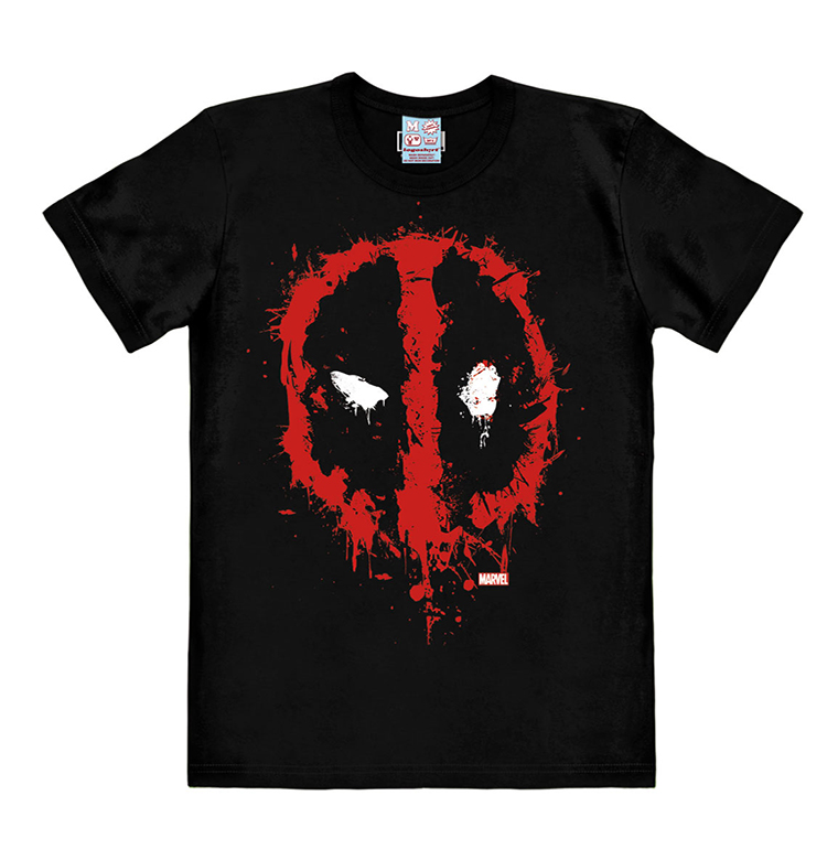 Logoshirt Deadpool Face - Marvel Comics - T-Shirt Print - Herren