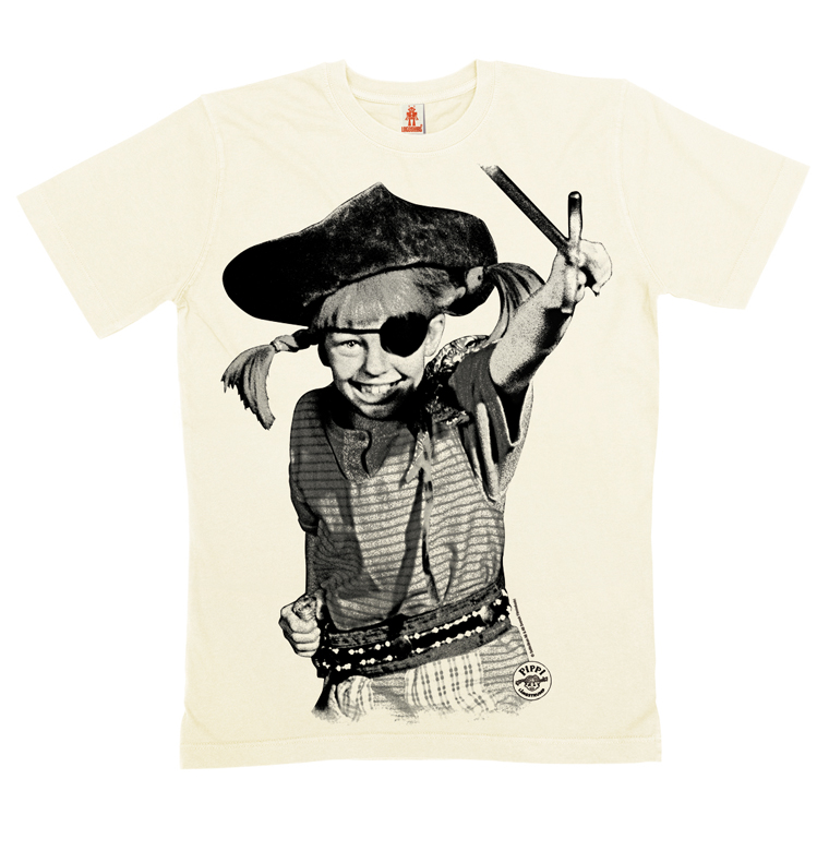 Mellem Generel Rektangel Pippi Longstocking - Pirate - Print T-Shirt Organic - Men |  logoshirt-shop.de