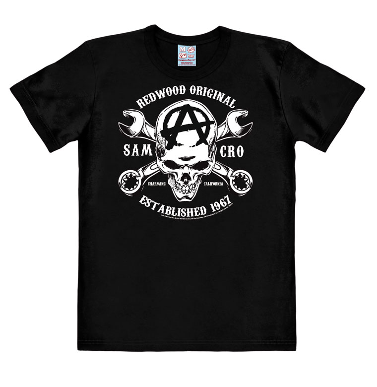 Motorcycle - Original Sons SAMCRO Herren - Club Print Anarchy - - T-Shirt of Redwood