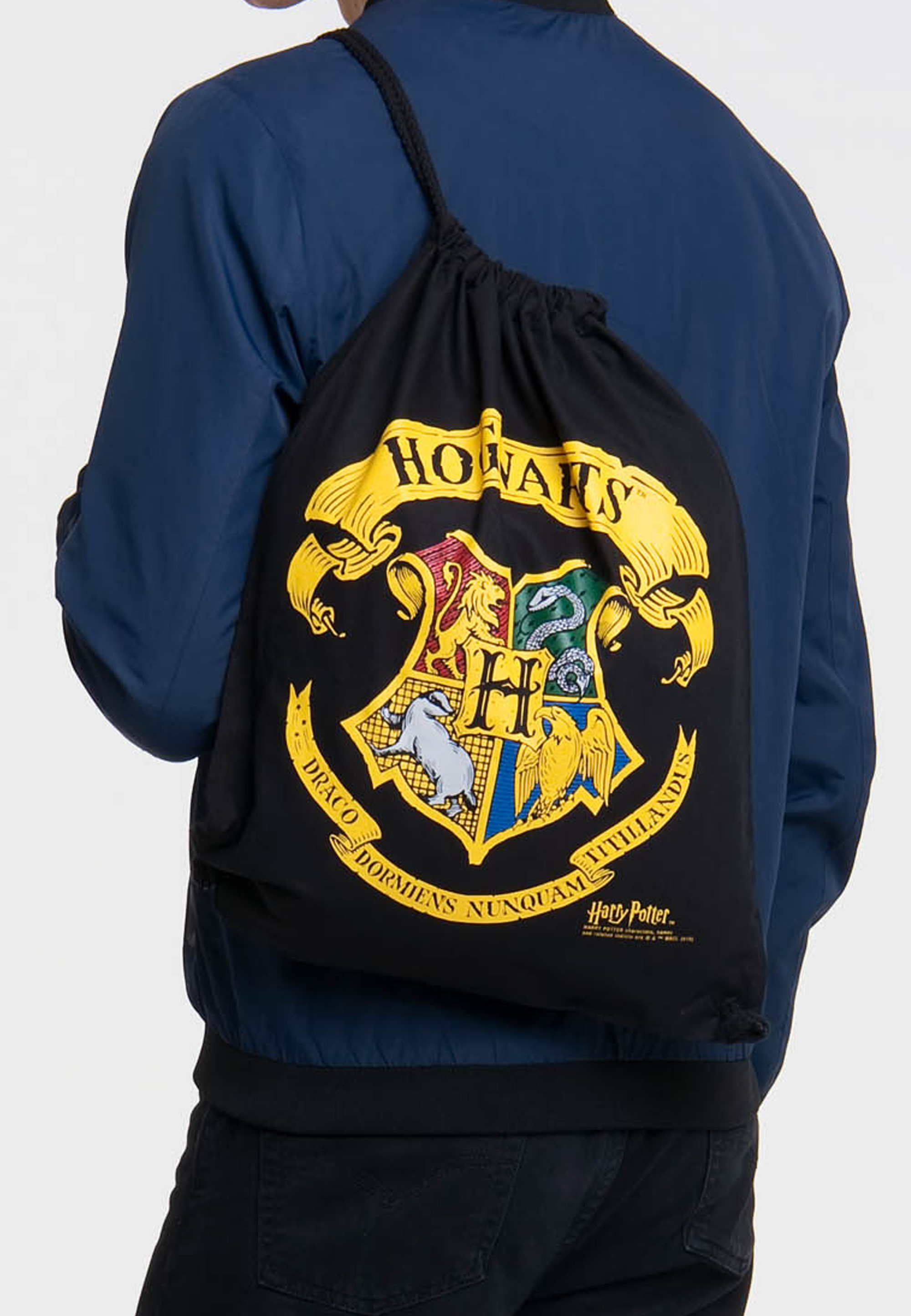 Spreadshirt Harry Potter Turnbeutel Mit HP Logo - 12 Liter, Kordelzug, Cooles Fan-Accessoire