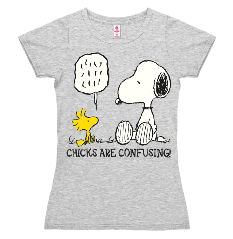 Maglietta Donna Peanuts Snoopy Pilota | Logoshirt | Design Originale Su Licenza | Cotone 100%