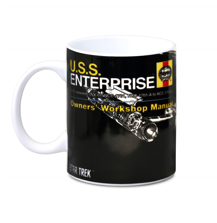 Coffee Mug Uss Enterprise Star Trek Haynes Workshop - 