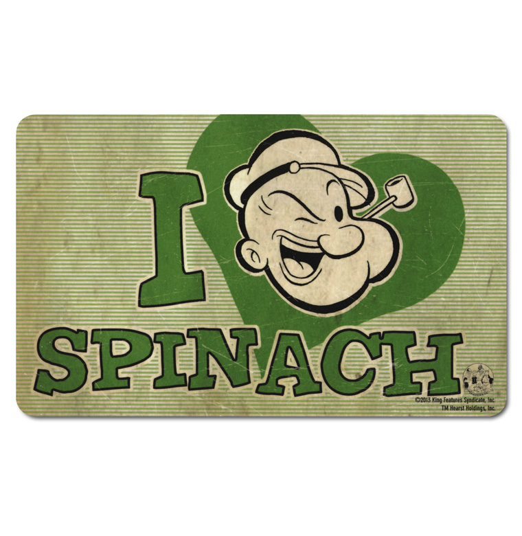 Logoshirt® Sottobicchiere Popeye (Braccio Di Ferro) Spinaci - 10x10cm - Sughero Naturale Con Stampa Originale Licenza Ufficiale